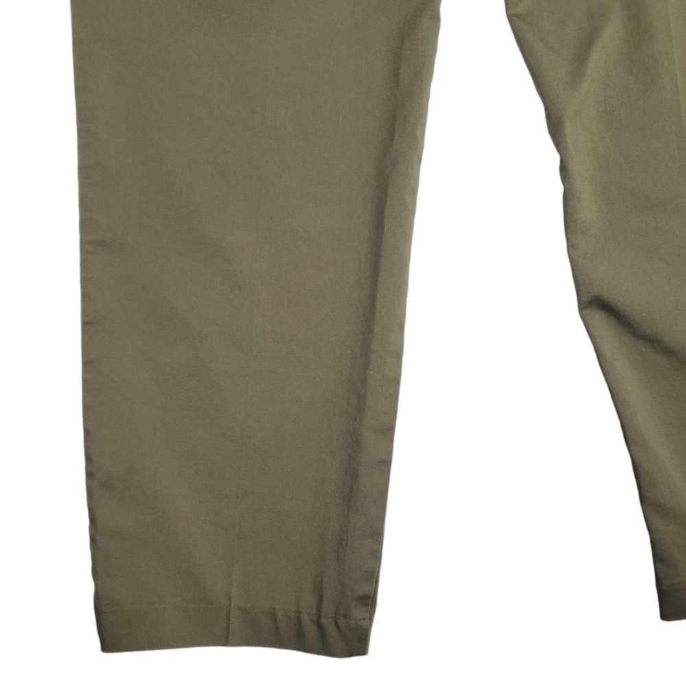 Liz Claiborne Emma Straight Leg Ankle Length  Green Womens Dress Pants Size 12 - Picture 11 of 15